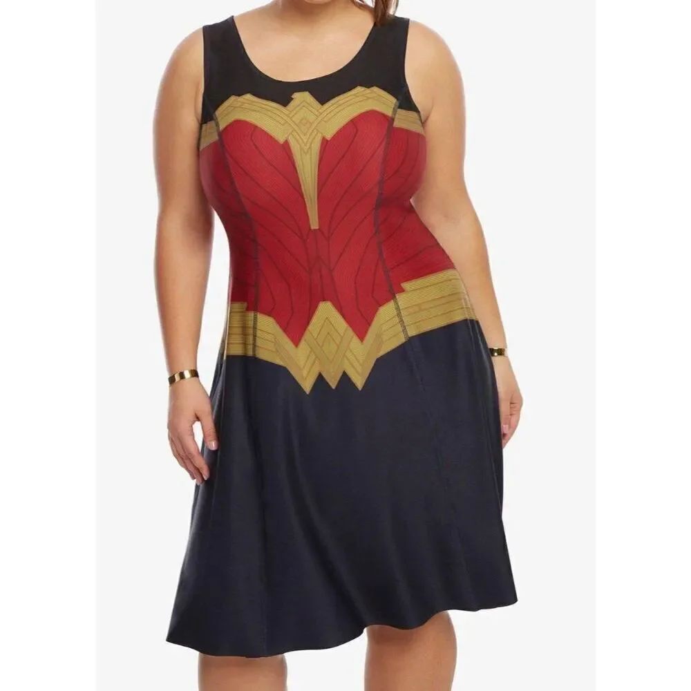 NWT Torrid DC Comics Wonder Woman Reversible Dress 2X